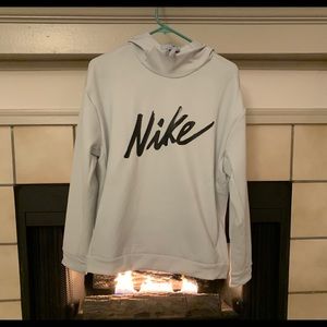 Nike Women’s Hoodie, Small, Light Blue/Gray